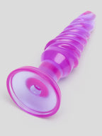 BASICS Spiral Butt Plug 4 Inch, Purple