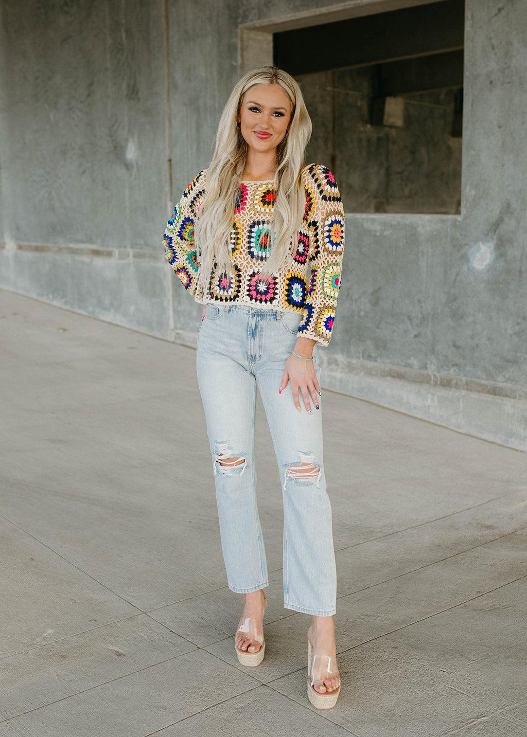 sweater top - beige