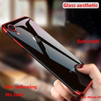 Phone Case - Luxury Ultra Thin Transparent Plating Shining Soft TPU Phone Case For iPhone XS/XR/XS Max