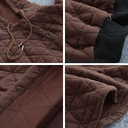 Spring Autumn Loose Retro Thick Cotton Hoodies Top