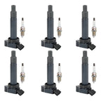 2004-2006 Lexus ES330/RX330 3.3L V6 6PCS Ignition Coil+6PCS Spark Plug 90919-02234 UF267 1788315 6731301 Generic