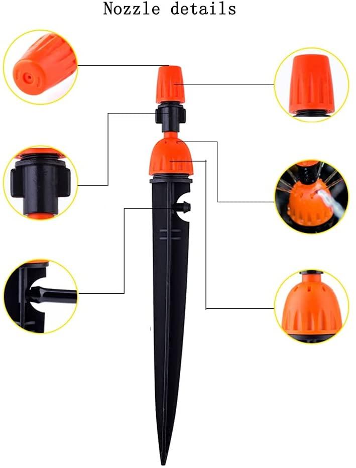 BBGS Irrigation Sprinkler Kit, for Greenhouse, Lawn, Patio, Landscape, Flower Bed, Drip Irrigation System with Adjustable Nozzle, Automatic Sprayer and Dripper (Color : Style 4)
