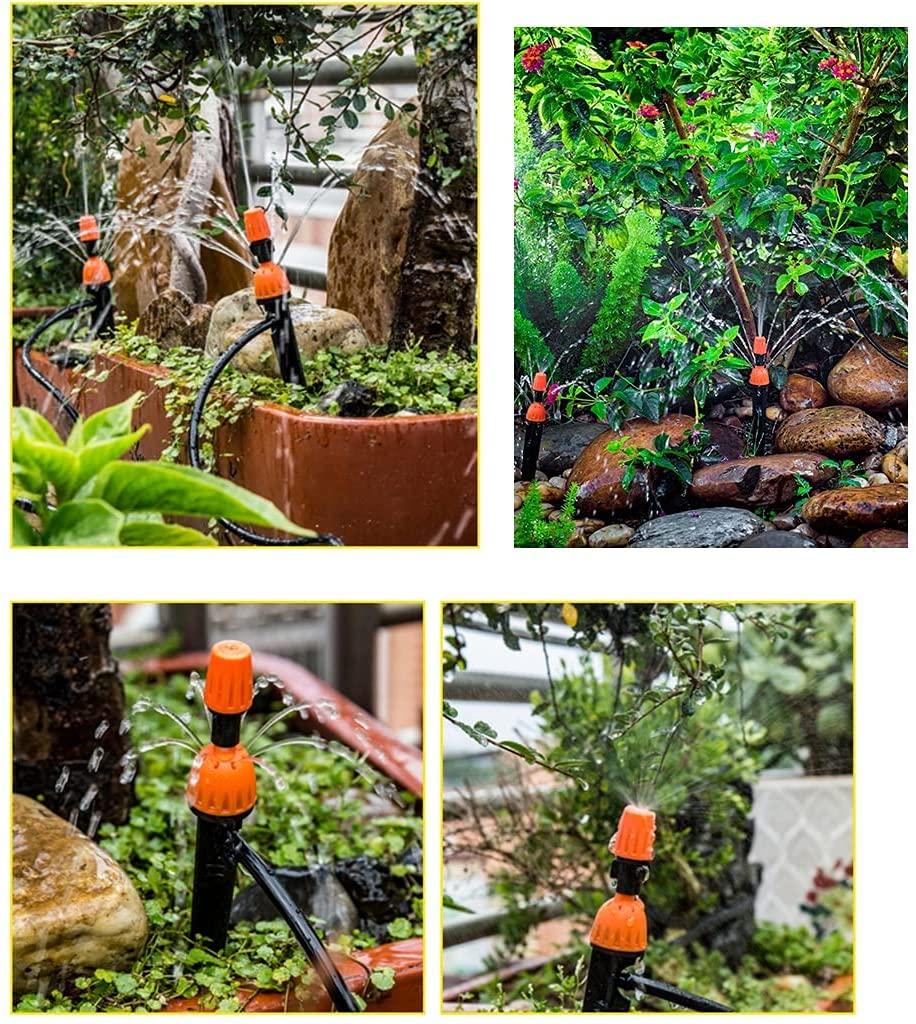 BBGS Irrigation Sprinkler Kit, for Greenhouse, Lawn, Patio, Landscape, Flower Bed, Drip Irrigation System with Adjustable Nozzle, Automatic Sprayer and Dripper (Color : Style 4)