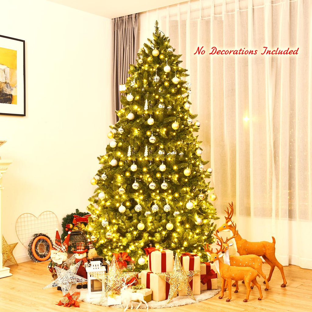 Costway 7.5ft Pre-lit PVC Christmas Fir Tree 8 Flash Mode