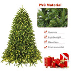 Costway 7.5ft Pre-lit PVC Christmas Fir Tree 8 Flash Mode