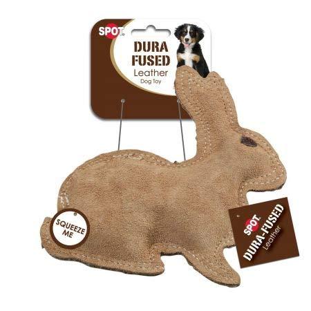 Spot Dura-Fused Leather Rabbit Dog Toy (49 Pack)