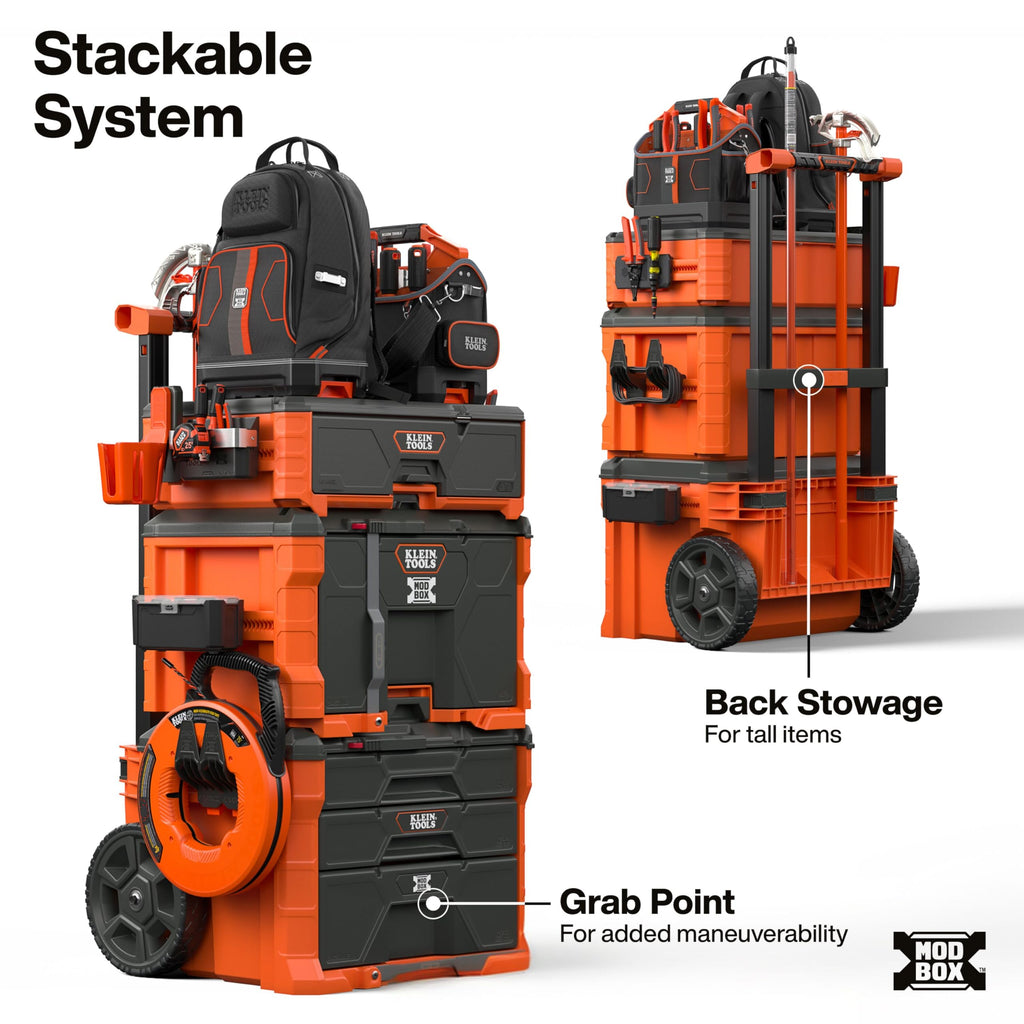 54890MB MODbox Three Drawer Rolling Toolbox, Tool Storage, Ball Bearing Drawer Slides, Dividers Included