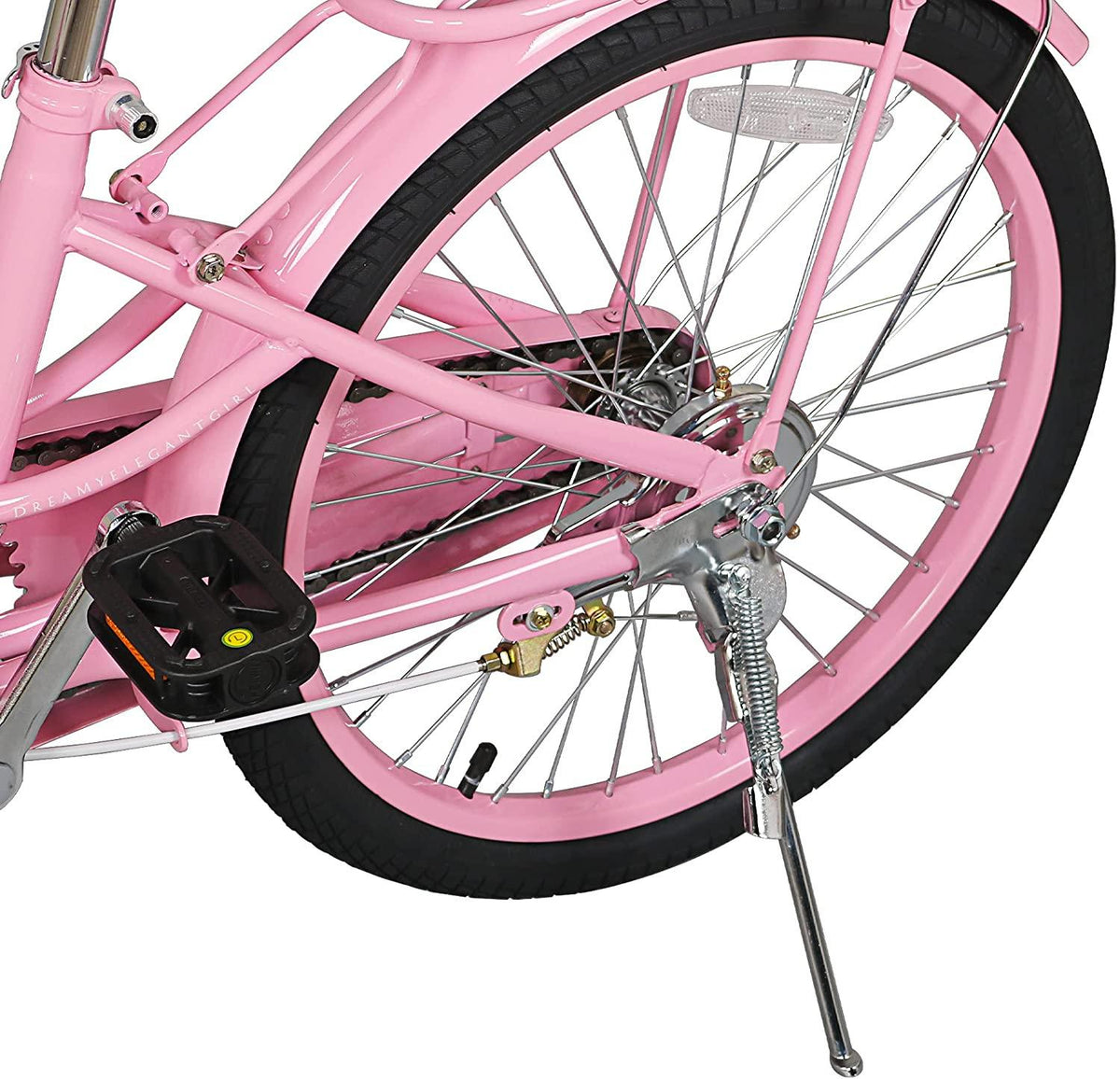 Coewske Kids Bike 20 inch Boys Girls Bicycle with Hand Brake and Kickstand Pink