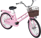 Coewske Kids Bike 20 inch Boys Girls Bicycle with Hand Brake and Kickstand Pink