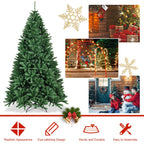 Costway 7.5ft Hinged Christmas Tree Douglas Full Fir Tree 2254 Tips