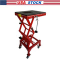 300LBS Motorcycle Dirt Bike Scissor Jack Lifts Crank Hydraulic Operated Stand