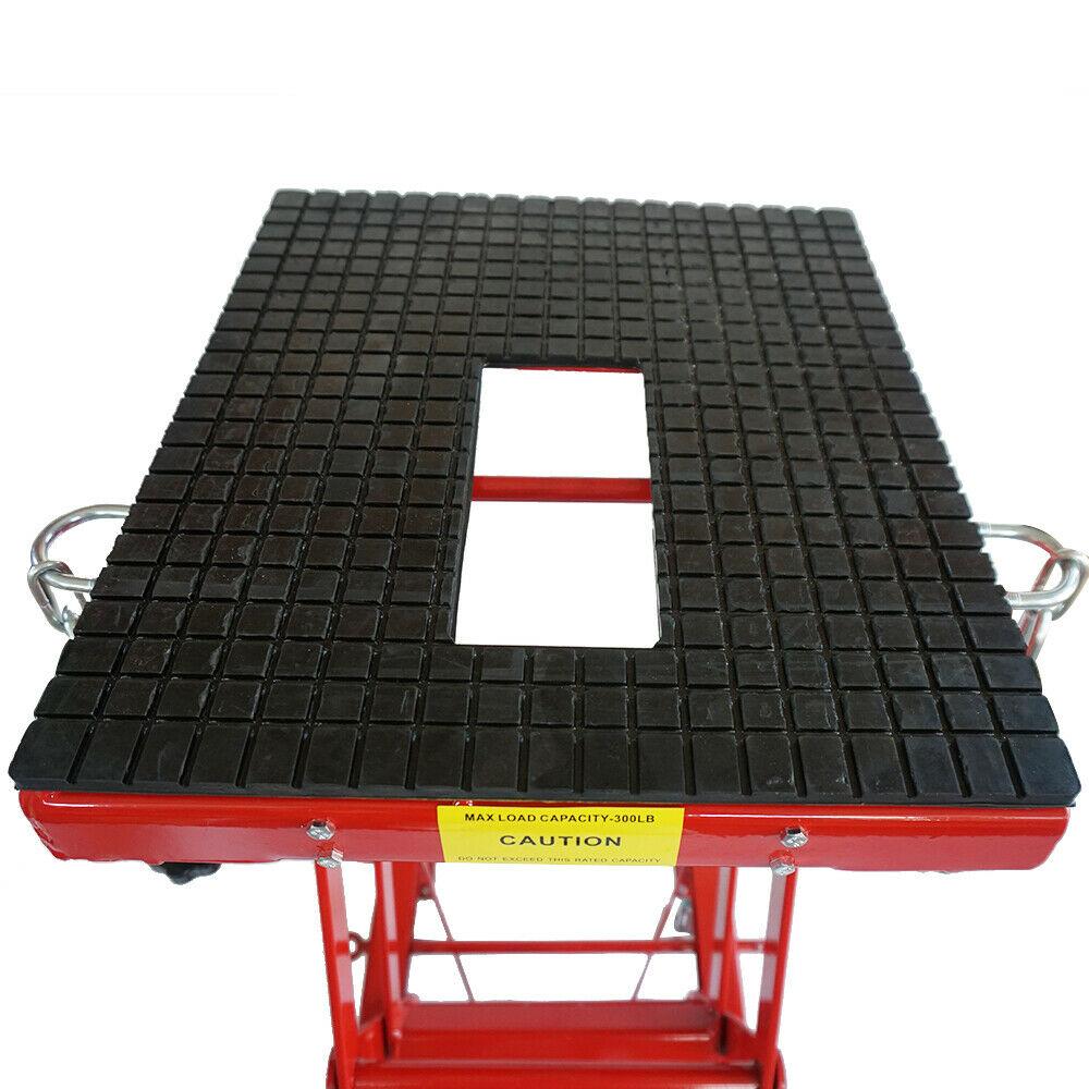 300LBS Motorcycle Dirt Bike Scissor Jack Lifts Crank Hydraulic Operated Stand
