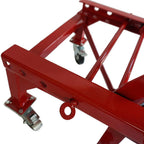 300LBS Motorcycle Dirt Bike Scissor Jack Lifts Crank Hydraulic Operated Stand