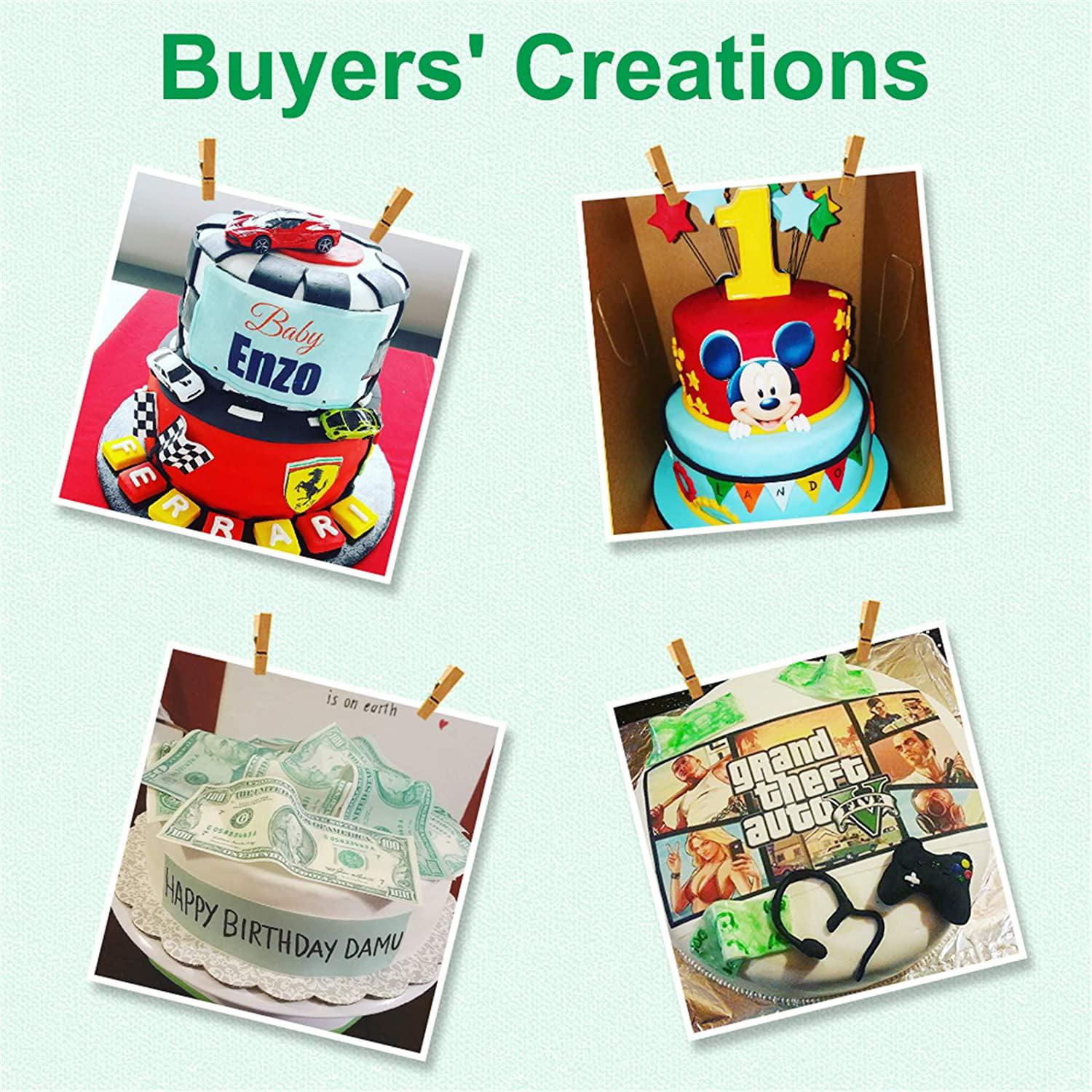 Canon PIXMA Cake Image Printer, Edible Ink Cartridges, Wafer &amp; Sugar Sheets Bundle