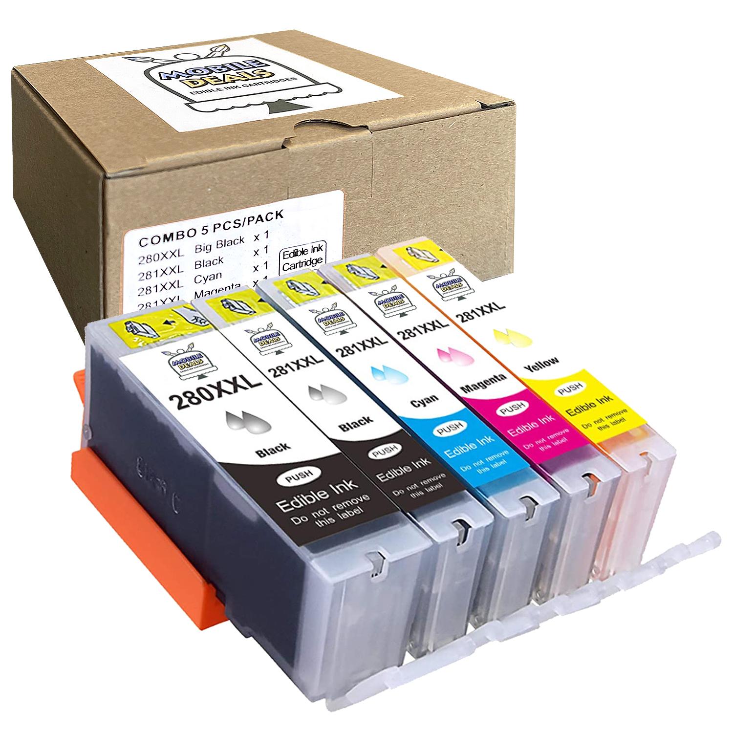Tech Deals Cake Image Printer, Edible Ink Cartridges &amp; 50 Wafer Paper Sheets