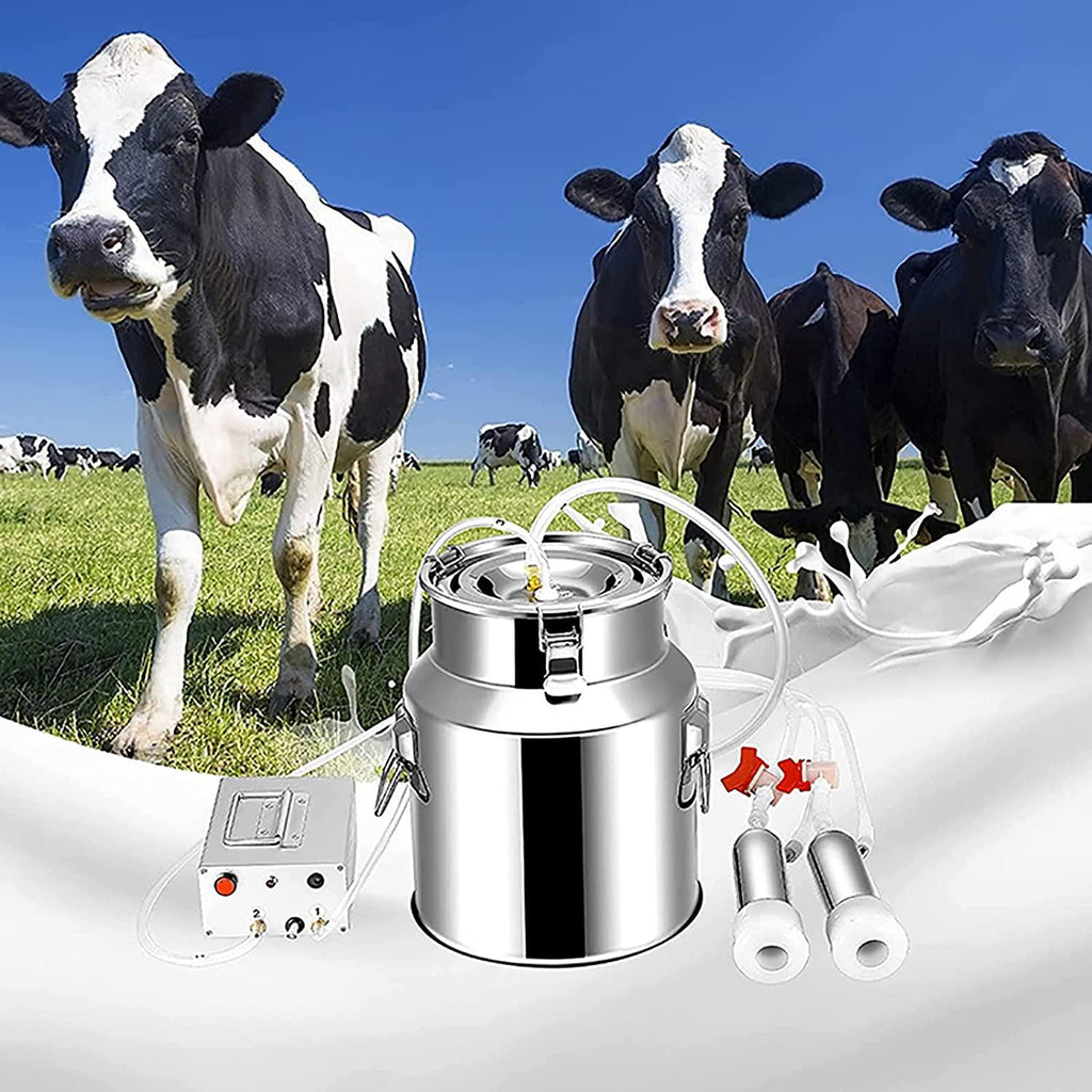 huidazhou automatic portable livestock milking equipment, milking machine kit for sheep portable electric milker milking machine, adjustable vacuum pump food silicone grade hose, 14l