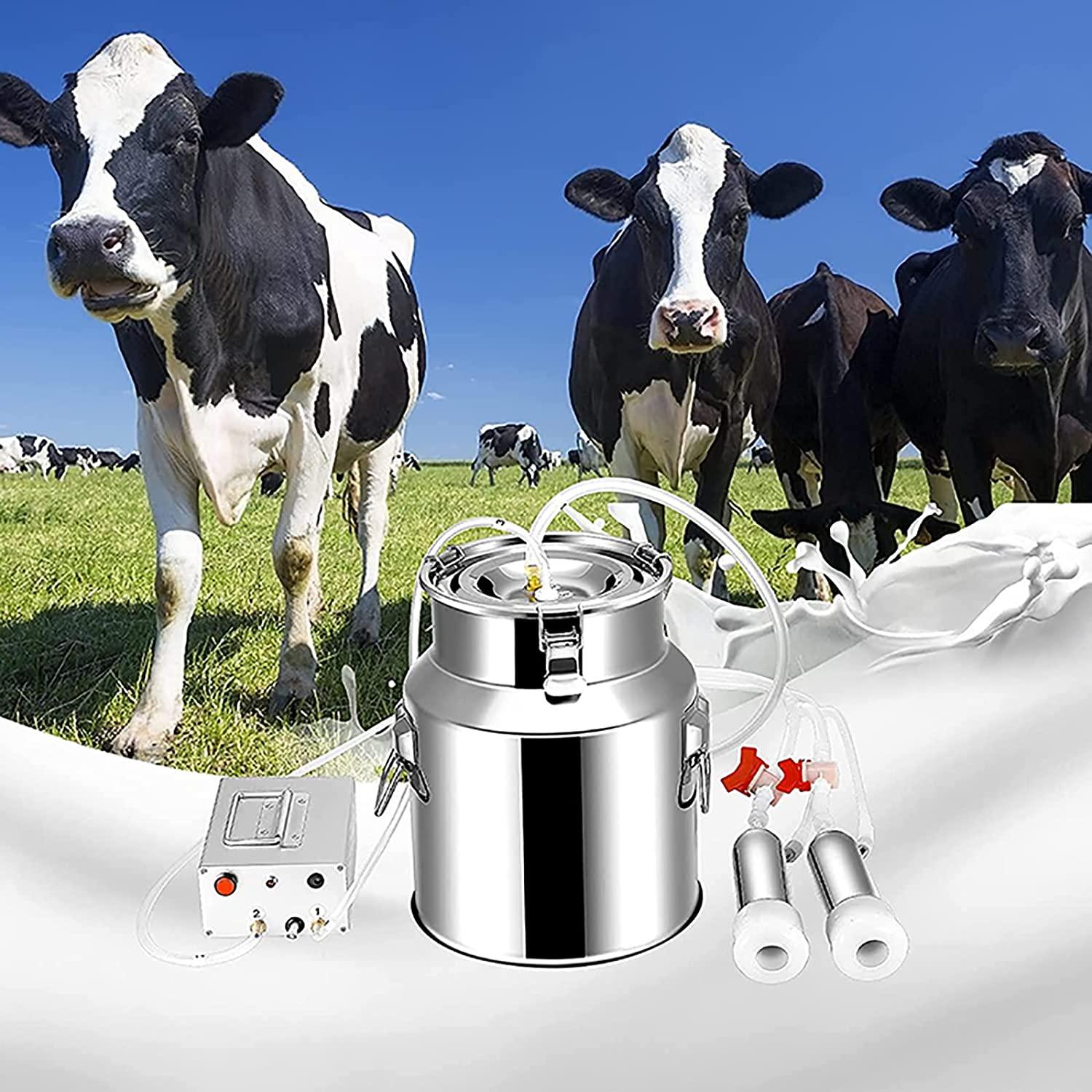 huidazhou automatic portable livestock milking equipment, milking machine kit for sheep portable electric milker milking machine, adjustable vacuum pump food silicone grade hose, 14l