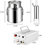 huidazhou automatic portable livestock milking equipment, milking machine kit for sheep portable electric milker milking machine, adjustable vacuum pump food silicone grade hose, 14l