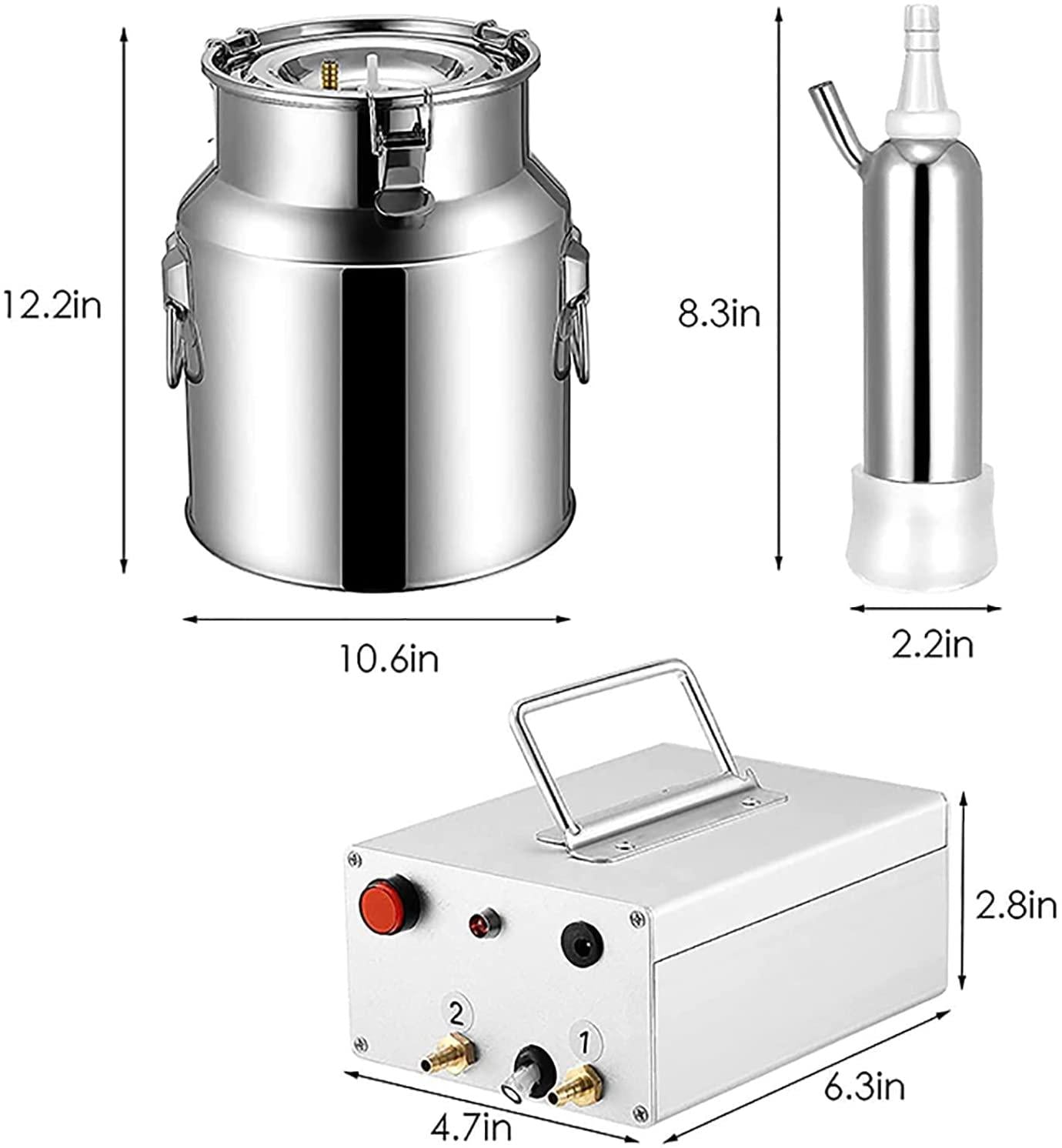 huidazhou automatic portable livestock milking equipment, milking machine kit for sheep portable electric milker milking machine, adjustable vacuum pump food silicone grade hose, 14l