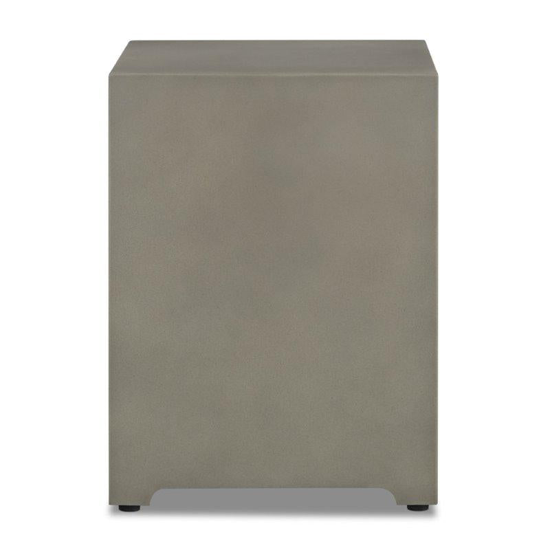 Bowery Hill Modern Steel Propane Tank Cover in Mist Gray