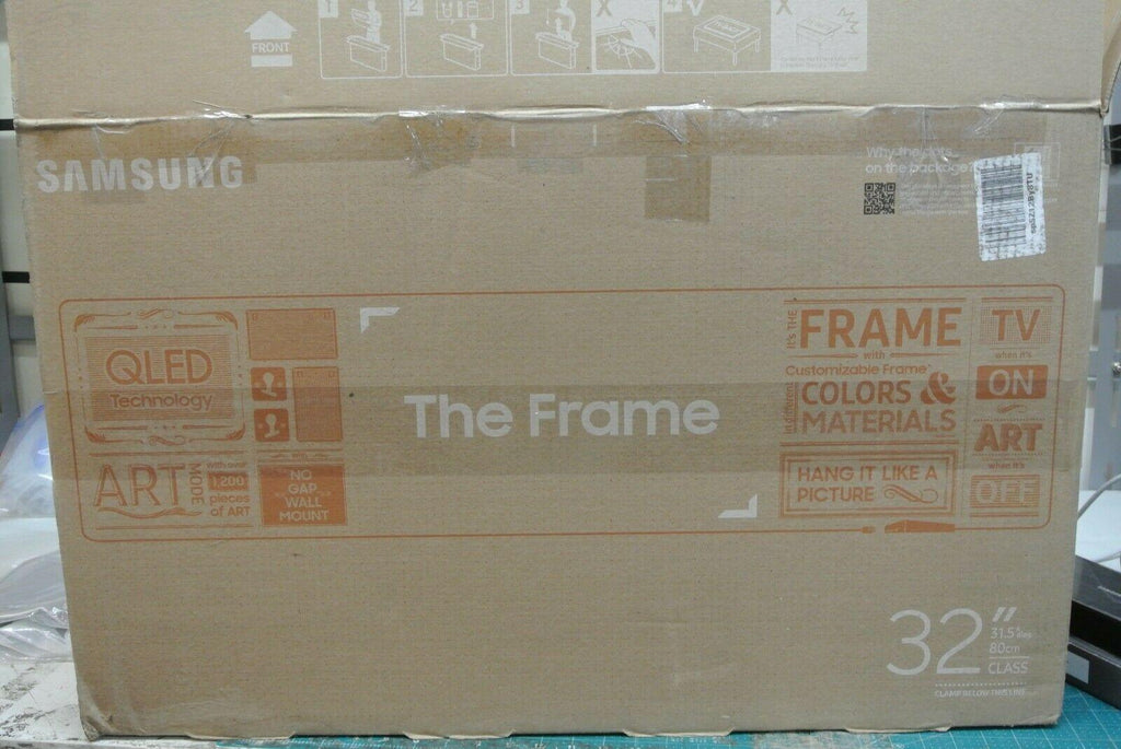 samsung the frame ls03t 32" full hd hdr smart qled tv qn32ls03tbf - black --(s2)