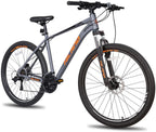 Hiland 27.5 Inch Mountain Bike 27-Speed for Man with 18/19.5 Inch Aluminum Frame Lock-Out Suspension Fork Hydraulic Disc-Brake