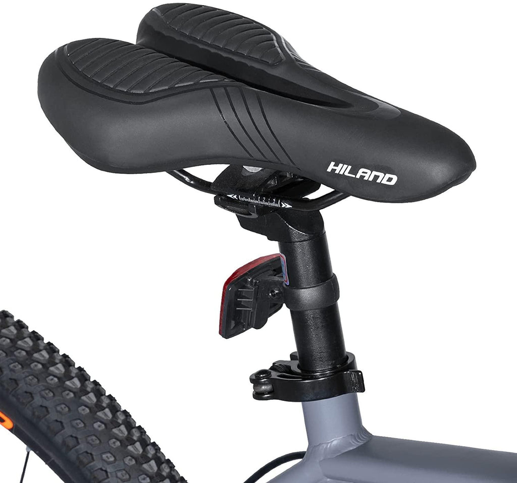 Hiland 27.5 Inch Mountain Bike 27-Speed for Man with 18/19.5 Inch Aluminum Frame Lock-Out Suspension Fork Hydraulic Disc-Brake