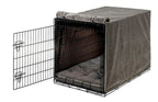 Bowsers Luxury Crate Cover, Large, Pewter Bones