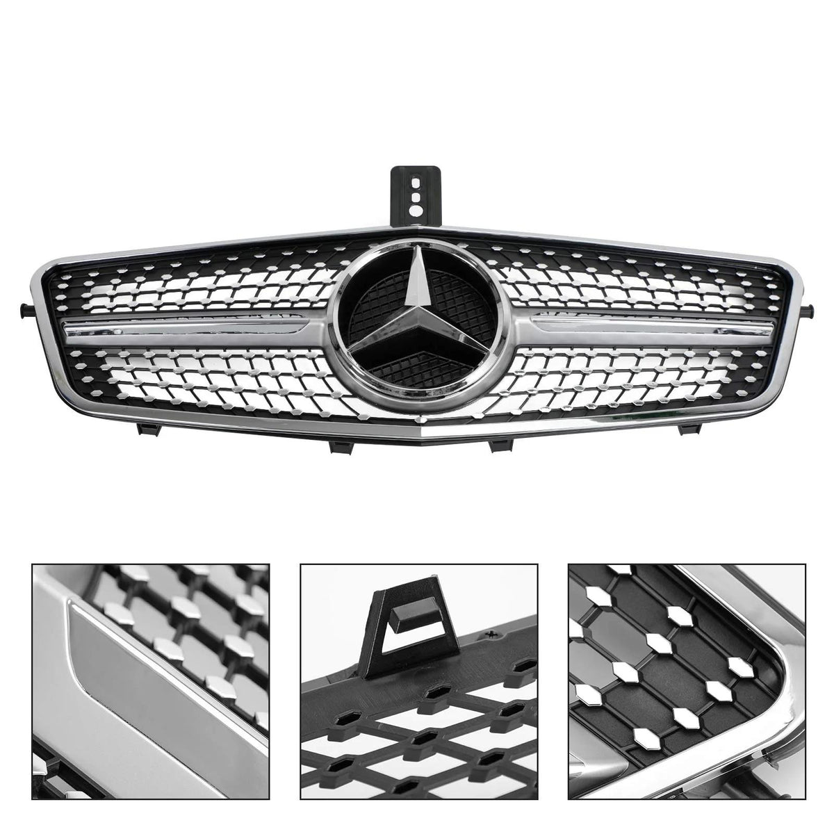 Benz 2010-2013 W212 E-Class E350 E550 
 Diamond Front Grille Grill Generic