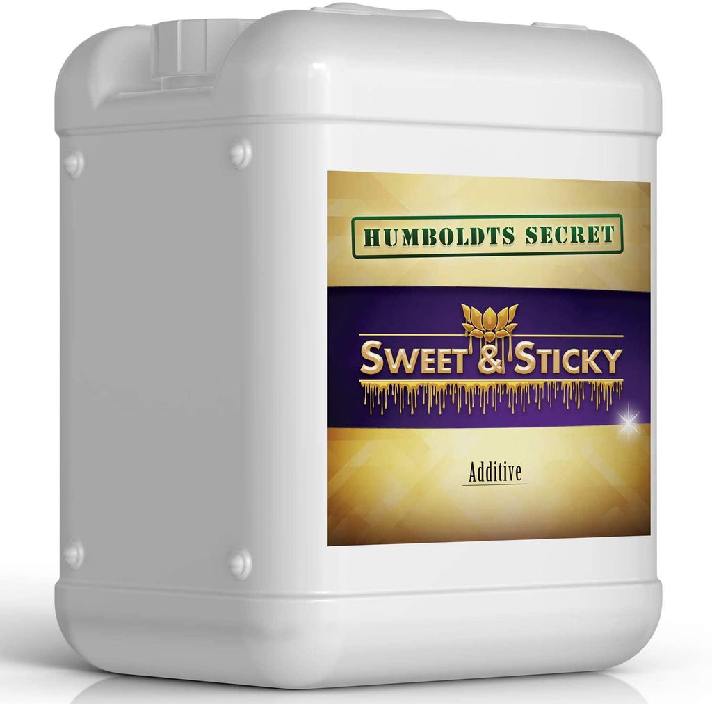 humboldts secret sweet &amp; sticky – carbohydrate and saccharide energy source – enhance aroma and flavor of plants – potting soil for indoor plants – energy and food for plants – 5 gallon