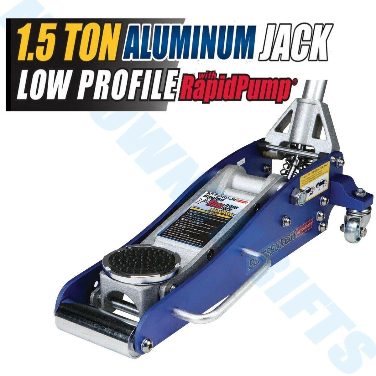 3000lbs Low Profile Aluminum Floor Jack 1.5 Ton Lift Capacity Rapid Pump Car NEW