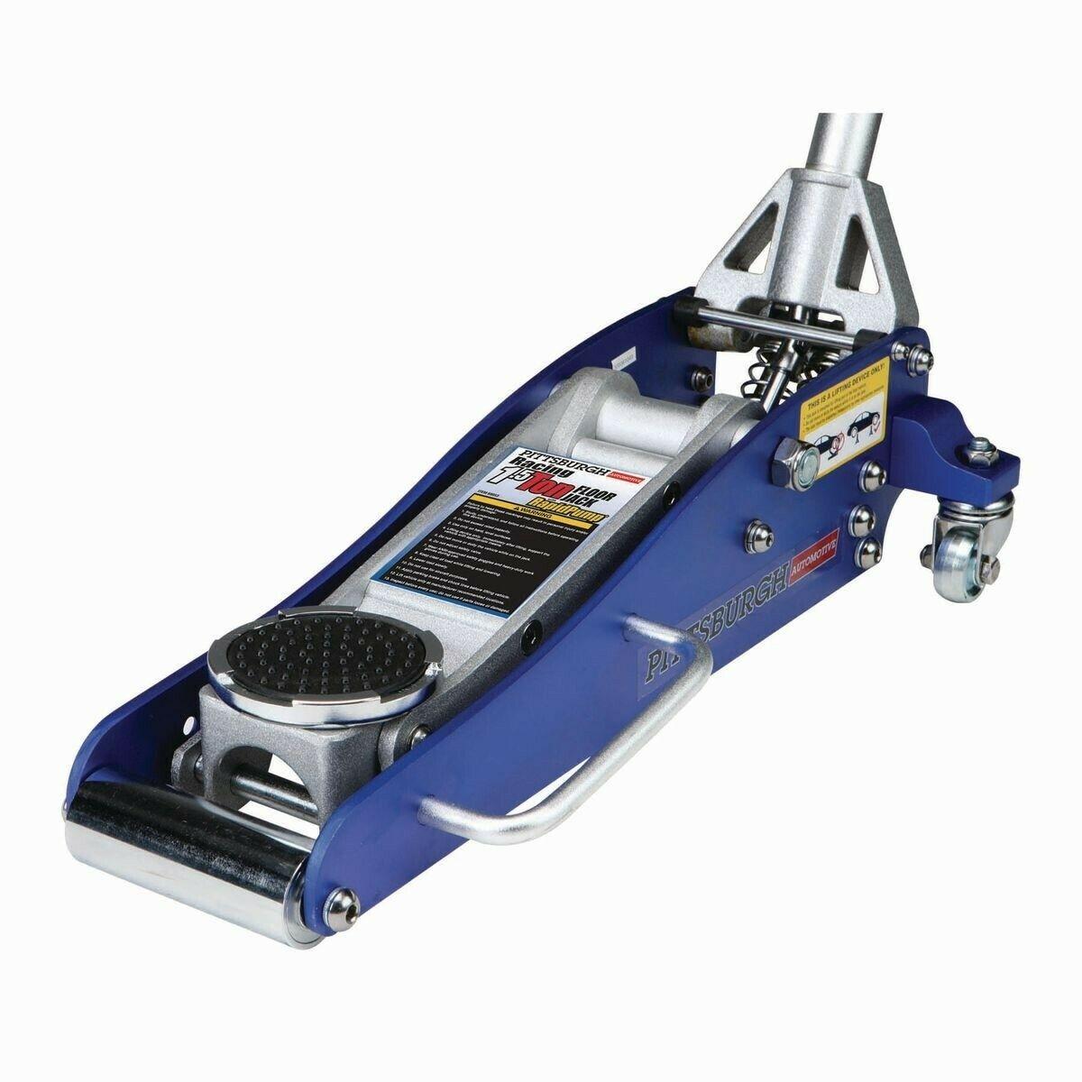 3000lbs Low Profile Aluminum Floor Jack 1.5 Ton Lift Capacity Rapid Pump Car NEW