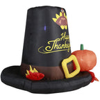 Holidayana 6 Foot Tall Air Inflatable Thanksgiving Pilgrim Hat Decoration