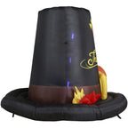 Holidayana 6 Foot Tall Air Inflatable Thanksgiving Pilgrim Hat Decoration