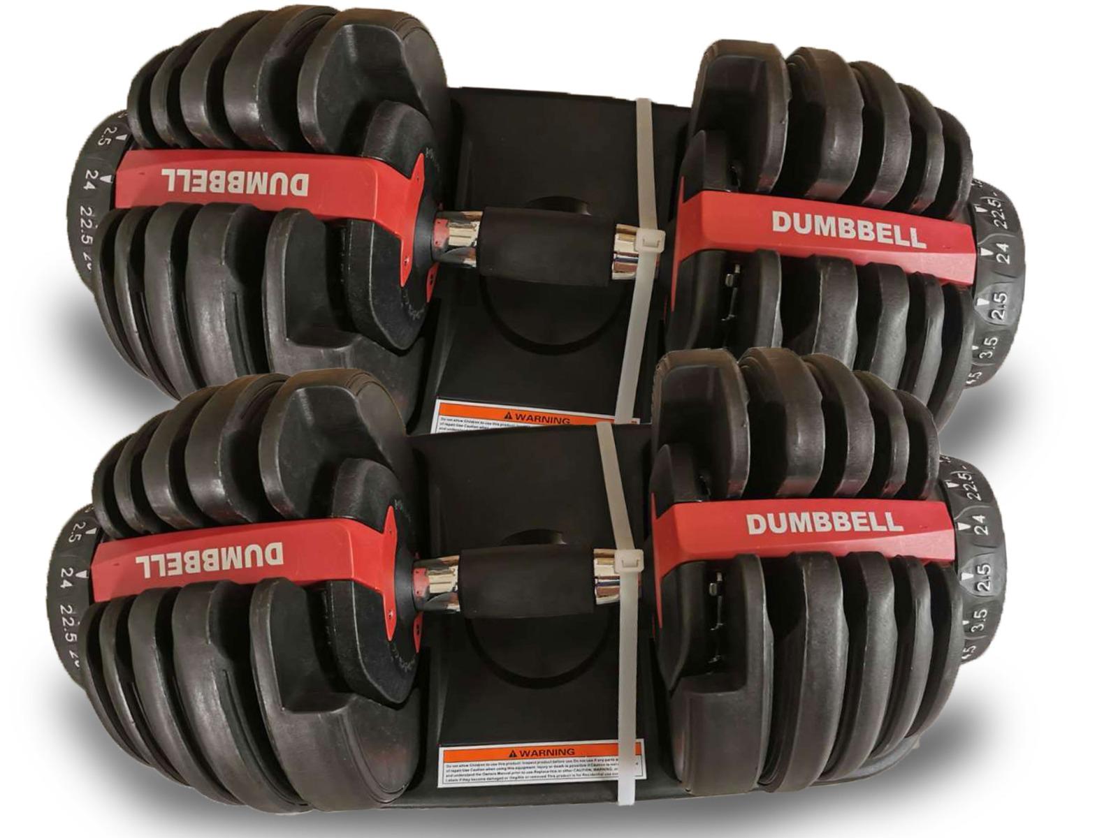 Adam Lucy Adjusting Dumbbell 53 lbs. Weight Train For Gym Home Body Workout Set - Pair 2 Units
