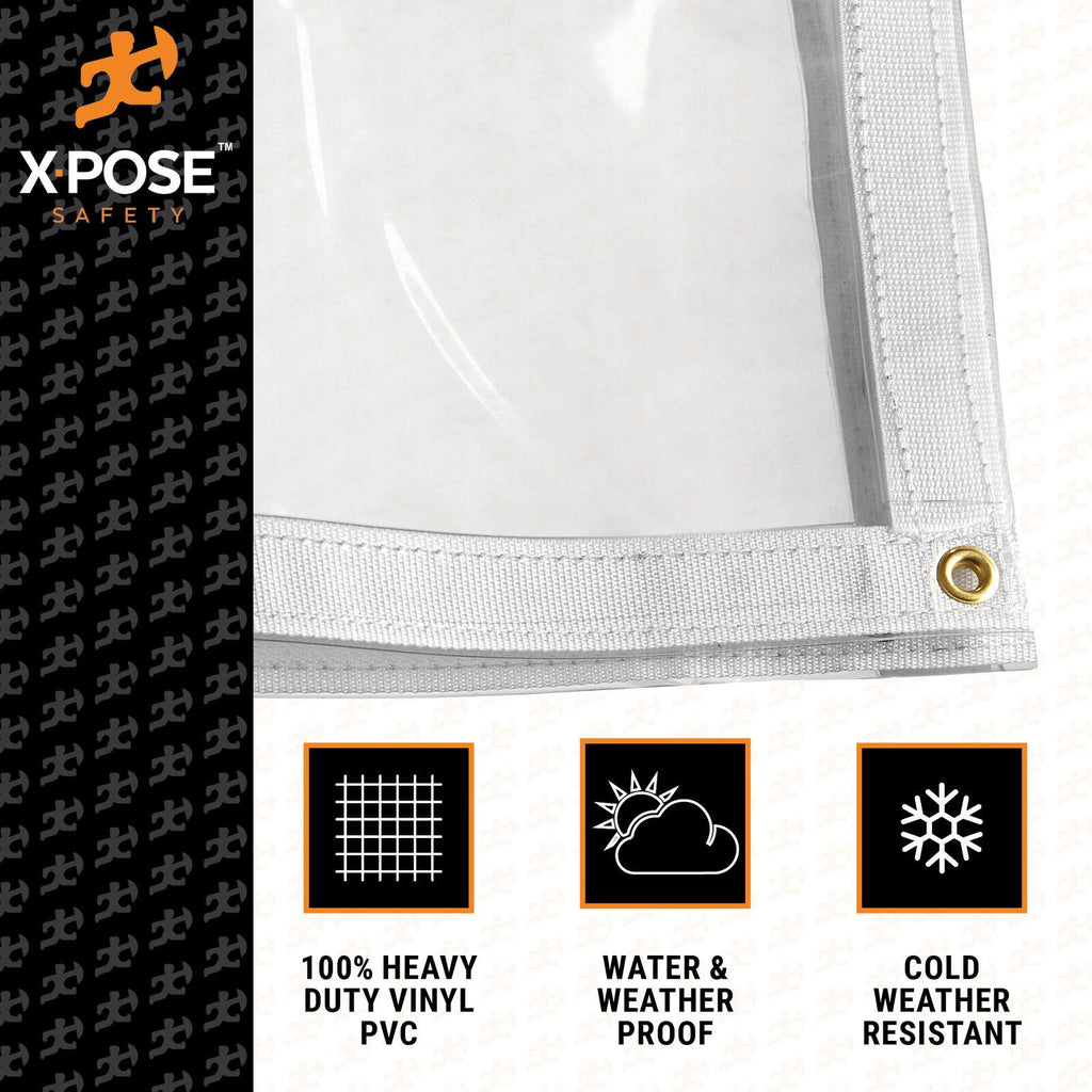 10 ' x 10' clear vinyl tarp - super heavy duty 20 mil transparent