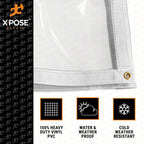 10 ' x 10' clear vinyl tarp - super heavy duty 20 mil transparent