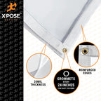 10 ' x 10' clear vinyl tarp - super heavy duty 20 mil transparent