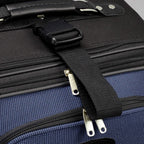 Amsterdam Expandable Rolling Upright Luggage, Navy, Checked-Large 29-Inch