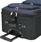 Amsterdam Expandable Rolling Upright Luggage, Navy, Checked-Large 29-Inch