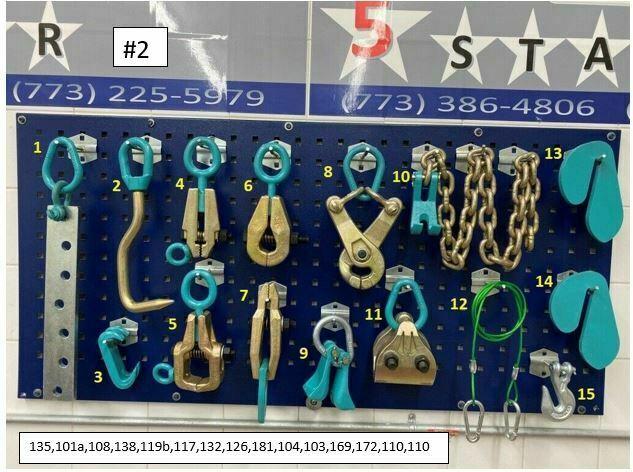SET#2 HEAVY DUTY AUTO BODY FRAME MACHINE 15 PCS PULLING TOOLS CLAMPS MEGA PACK