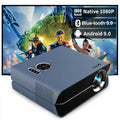 native 1080p android 9.0 projector wifi led cinema tv blue-tooth airplay wired