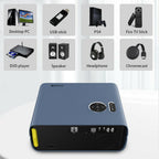 native 1080p android 9.0 projector wifi led cinema tv blue-tooth airplay wired
