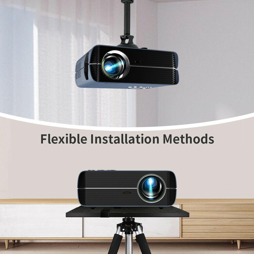 native 1080p android 9.0 projector wifi led cinema tv blue-tooth airplay wired