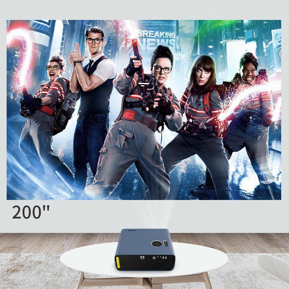 native 1080p android 9.0 projector wifi led cinema tv blue-tooth airplay wired