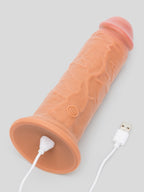 King Cock Elite Dual-Density Vibrating Realistic Dildo Flesh Tan 8 Inch, Flesh Tan