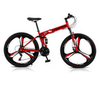 Campingsurvivals Disc Brake Mountain Bike 21 Speed, for Men Women, Red
