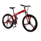 Campingsurvivals Disc Brake Mountain Bike 21 Speed, for Men Women, Red