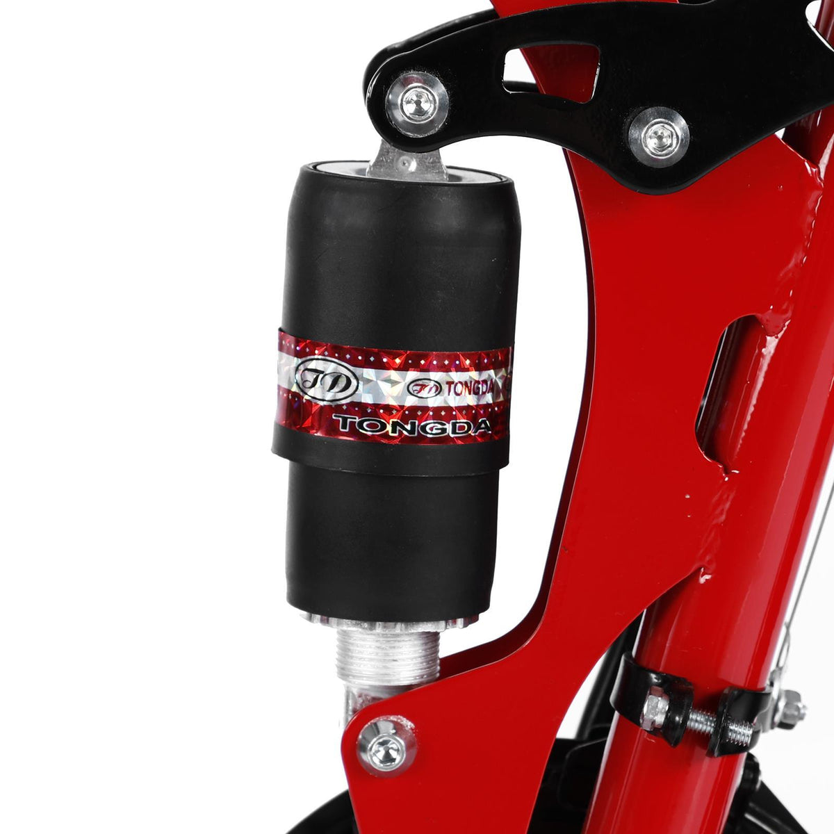 Campingsurvivals Disc Brake Mountain Bike 21 Speed, for Men Women, Red