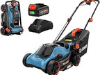 40V Cordless Lawn Mower,15" 2-in-1 Mulch/Bag,6-Position Height Adjust,ECO Mode &amp; Battery Indicator,Foldable Handle,1.3 Bushel Grass Bag,2×4Ah Batteries+3.0A Charger